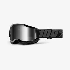 100PERCENT 100% Goggle Strata 2 Black Mirror Silver