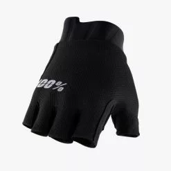 100PERCENT 100% Guantes Exceeda Gel Short Finger Solid Black