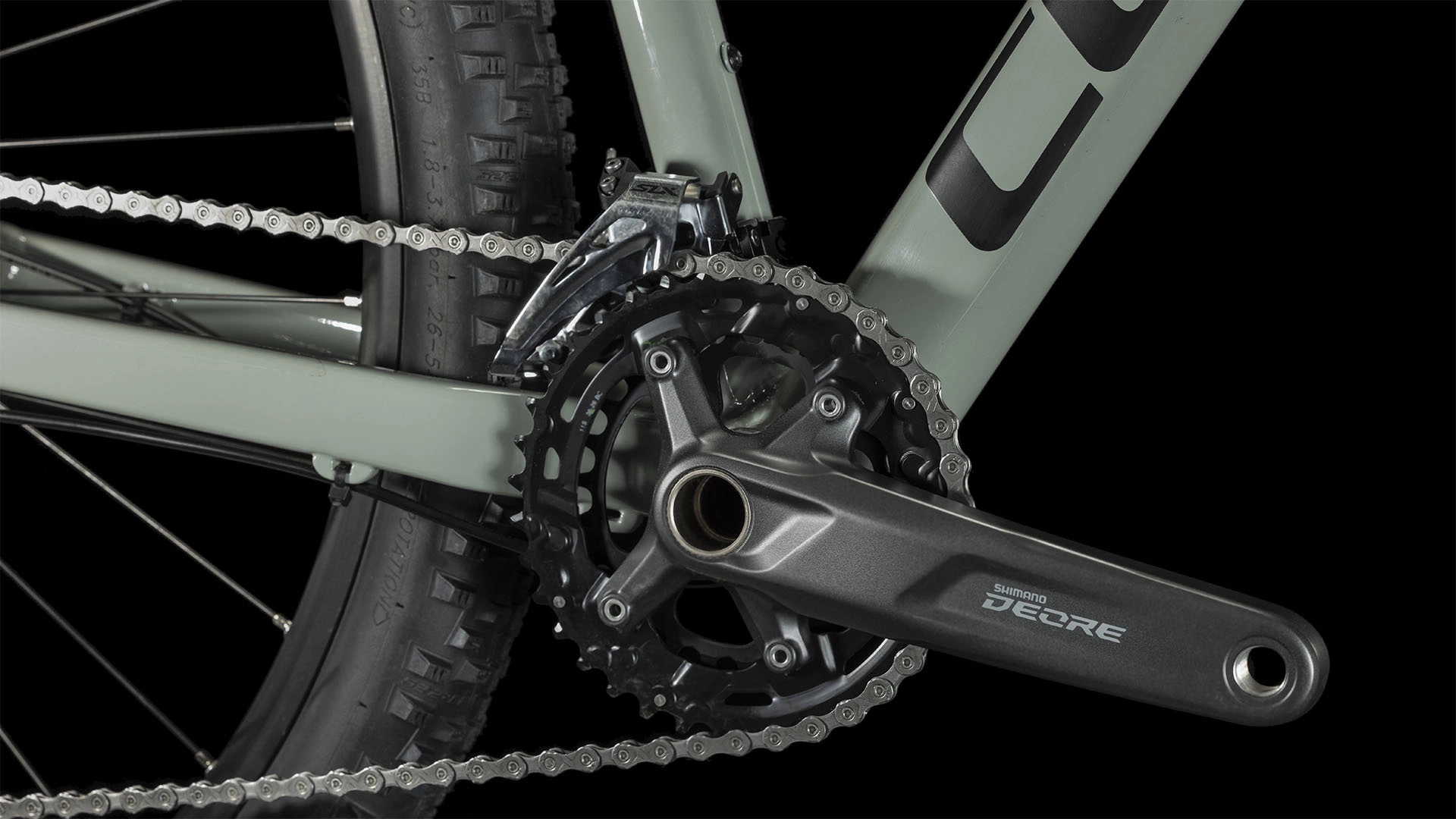 Bicicleta Cube Attention Swamp Grey 4 Bicicleta Cube Attention Swamp Grey - Imagen 4