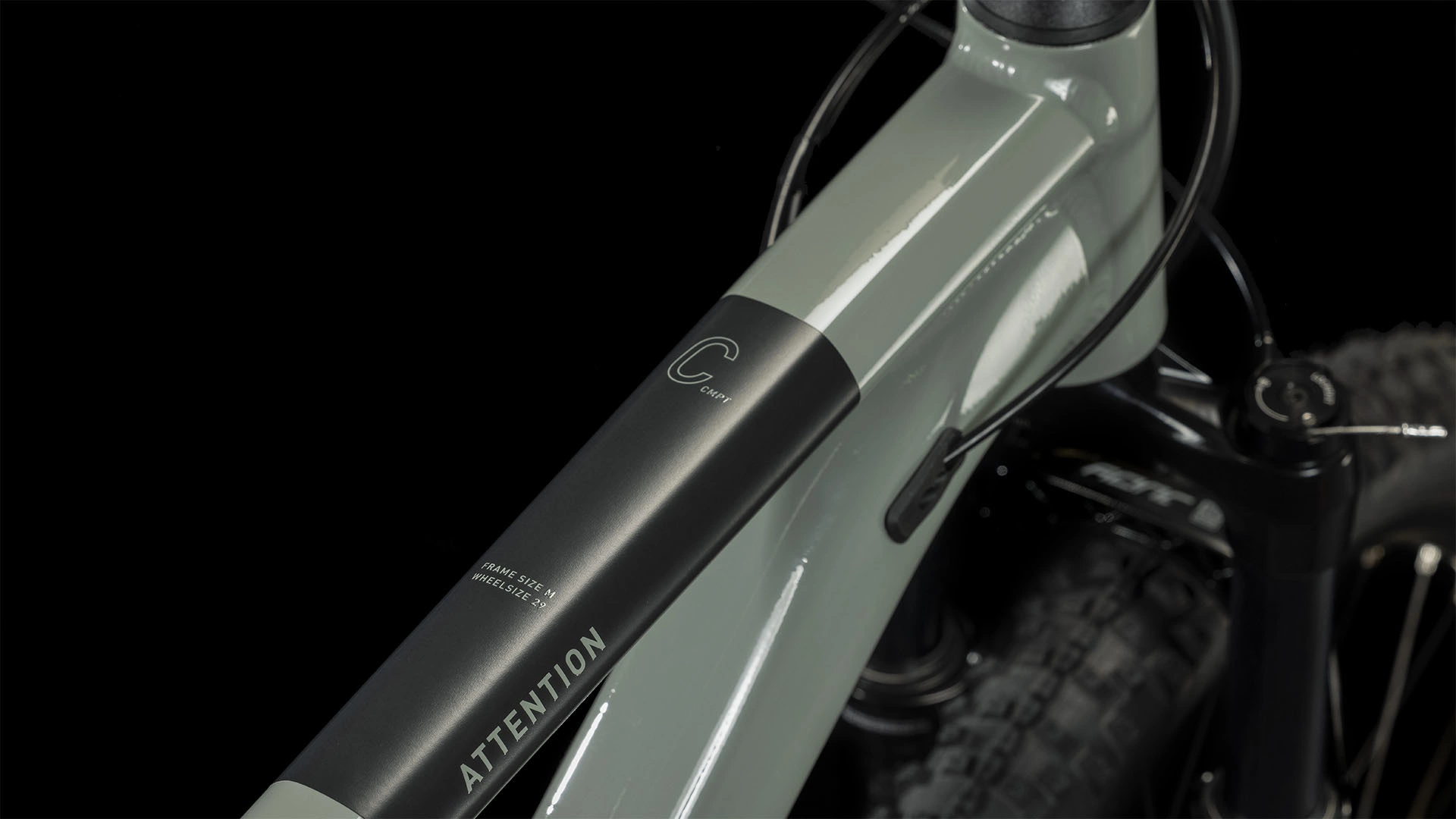 Bicicleta Cube Attention Swamp Grey 5 Bicicleta Cube Attention Swamp Grey - Imagen 5