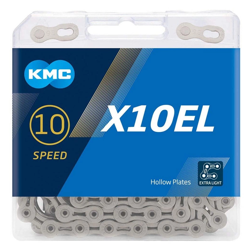 KMC Cadena X10EL 116L Plata 1 KMC Cadena X10EL 116L Plata