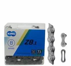 KMC Cadena Z8.1 GYGY 8vel 116L Gris/Gris