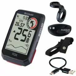 Sigma Ciclo Computadora Rox 4.0 HR Set Negro